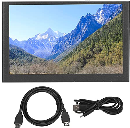 Monitor de temperatura de la computadora 5 pulgadas IPS USB A Multi Touch 60Hz Actualización de actualización y reproducir el monitor de datos de la CPU de la PC para el tiempo de
