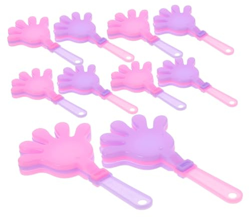 FUNNETOYU 60pcs Mini Plastic Hand Clapper Colorful Noise Makers for Party Bag Fillers Football Cheer Noisemakers Birthday Festival Celebration