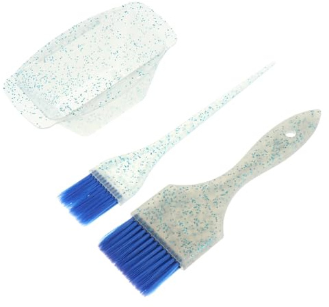 TOPPERFUN Hair Dye Bowl and Brush Set Plastic Hair Colour Mixing Bowl for Professional Salon Use