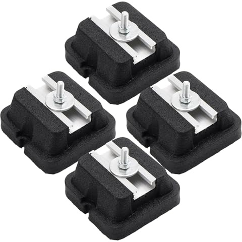 Set mit 4 Montagelagern für Klimaanlagen, vibrationsdämpfender Bodenstabilisator für geteilte Wechselstrom-Kondensator-Wärmepumpe, Außeneinheit, Basis-Kit