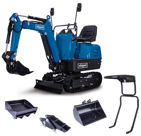 Scheppach Mini-Pelle Thermique excavatrice MB850-8.5 CV - 306 cm³