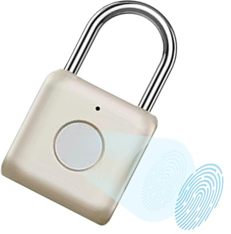 Lucchetto intelligente impermeabile - serratura biometrica senza chiave con impronta digitale, armadietto intelligente con impronta digitale | per scaffali, valigie, zaino e scuola. Può