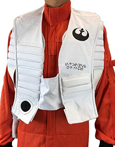 costumebase Gilet X-Wing Resistance Rebel Pilot Double Couche Star Wars (M) Blanc