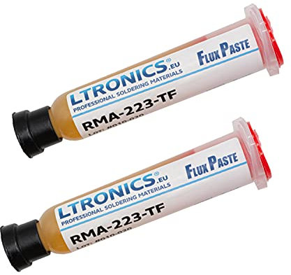 LTronics RMA-223 Flux Grease Paste 10cc Syringe for BGA SMD Solder Soldering - Pack of 2
