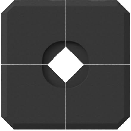 Outsunny Set of 4 Parasol Base Stand Weights for Cantilever Parasols Black | Water and Sand Filled, Up to 120kg