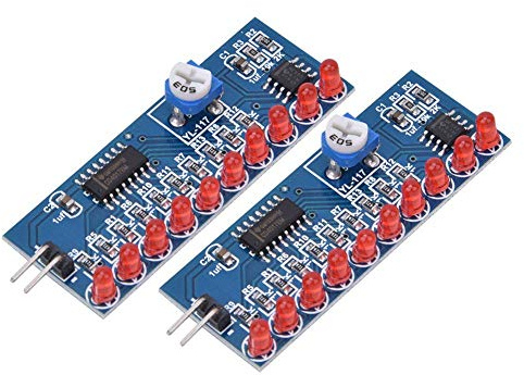 2 Stück LED Chaser Wasserfließlichtmodul mit NE555 und CD4017, DIY Elektronik Kit inklusive weiterer elektronischer Komponenten