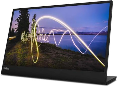 Lenovo ThinkVision M15 Écran LCD Full HD WLED 16:9 Noir Corbeau 15,6