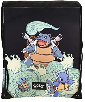 Pokémon Zaini Zaino sacco 34x44 Pokémon - Squirtle Unisex - Bambini e ragazzi (Pacco da 1)