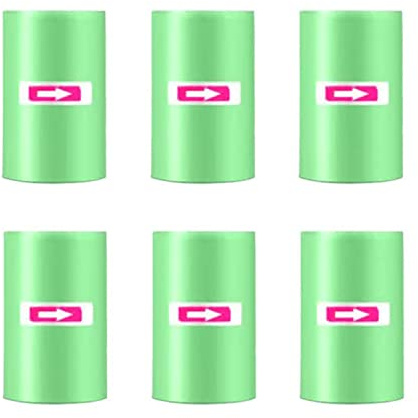 EINESIN 6 x 20 stycken soppåsar – liten sopsäck för bilpapperskorg, slitstark och vätsketät, 6-pack