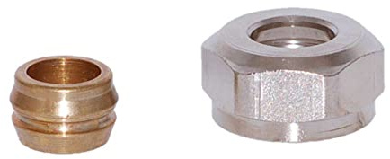 HEIMEIER Racor de compresión para tubos de acero y de acero de 16 mm y G 3/4 AG