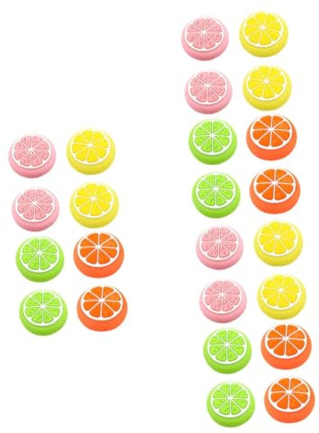 Gadpiparty 24 Pz Manico cappuccio pulsante impugnatura del pollice del joystick cappucci del joystick astuccio silicone copribottoni cappuccio del bastoncino del pollice copri joystick per