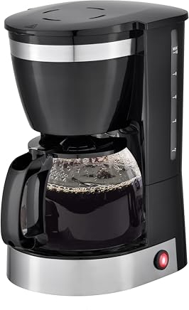 ARTECH Filter Coffee Machine – 1.25L Carafe, Drip Coffee Maker, for Ground and Coffee Pads, Fast Brewing, 40 Min Keep Warm Function, Easy to Wash Reusable Filter, BPA Free, Coffee Scoop Included, 800W