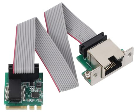 Tosuny M.2 A+E Key 2.5G Ethernet LAN-kort, 2.5G/1G/100 Mbps Nätverkskort med Enkel RJ45-port, M.2 A E till RTL8111H Gigabit Ethernet-kort, Stöd för ECC och CRC, för Linux