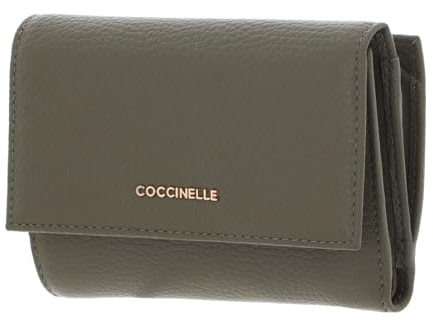 Coccinelle Metallic Soft - Geldbörse 12cc 14 cm laurel green