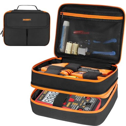 Carrying Case Compatible with Klein Tools ET310 AC Circuit Breaker Finder,GFCI Outlet and Electrical Test Kit,Circuit kit Tools Bag Fits for Digital Multimeter,Clamp Meter and Klein Electrician Tools
