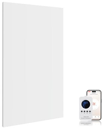 Hocosyme Infrarotheizung 900 Watt, Infrarotheizung Wandmontage bis 120 Grad Celsius für 15-20㎡ - 1-3 Min auf Betriebstemperatur- WIFI (Tuya Smart)- TÜV 10-2 NF-WF-900W