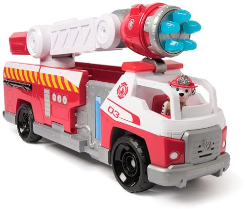 PATRULLA CANINA - PACK CAMIÓN DE BOMBEROS DE MARSHALL + VEHÍCULO MINI + FIGURA - Patrulla Canina Juguetes - Regalo Niño 3 años + - 6072600 - Juguetes Niños 3 años + - Coches para Niños