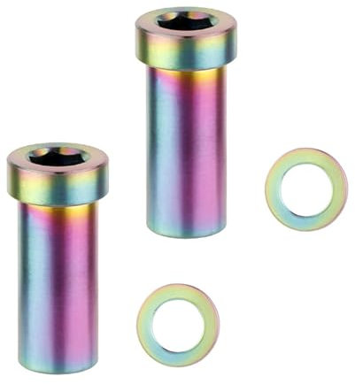 2 tuercas fijas de freno C para bicicleta de carretera, tuercas pivotantes con arandela, aleación de metal, tuercas de pinza C duraderas