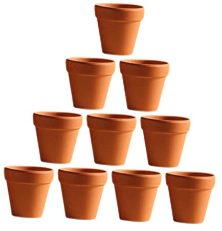 Yardwe 20piezas Macetas Pequeñas De Cerámica Roja para Plantas Suculentas Decoración De Jardín para Manualidades y