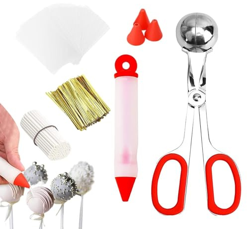 Cake Pop Maker Kit – Cake Lutscher Maker Kit, Cake Pop Decorating Kit | Lustiges Cake Decorating Pop Supplies, benutzerfreundliche, sichere Cakepop Sticks & Wrappers Kit für Hochzeitsfeiern