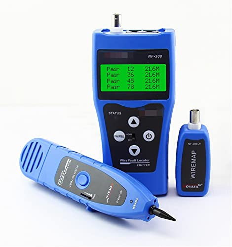 MKHFP Probador de Cable de Red Network Tester Tester Network Ethernet LAN TRABAJE DE TELÉFONO Tracker USB Cable coaxial 5E 6E RJ45 11 Buscar lineas Reparaciones del hogar