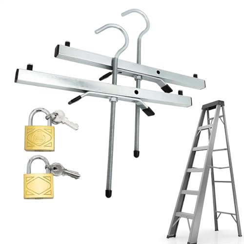 Ladder Clamps for Roof Rack - Jaw Ladder Grip Lock, Roof Ladder Clamp, Van Ladder Clamps, Ladder Roof Roller for Van