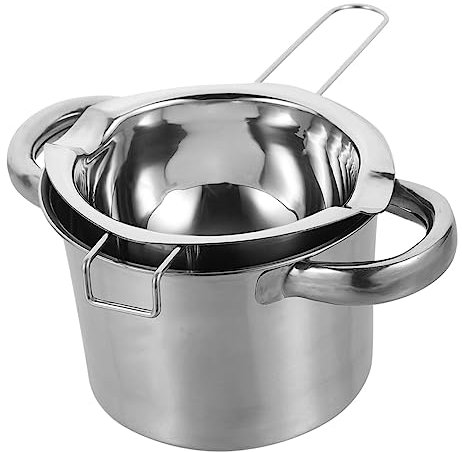 KICHOUSE Edelstahl Schmelztopf Doppelkessel Wasserbad Topf Zum Schmelzen Von Schokolade Butter Käse Süßigkeiten Leicht Schnell Erhitzend Für Küche Pralinenherstellung Backen Und Desserts