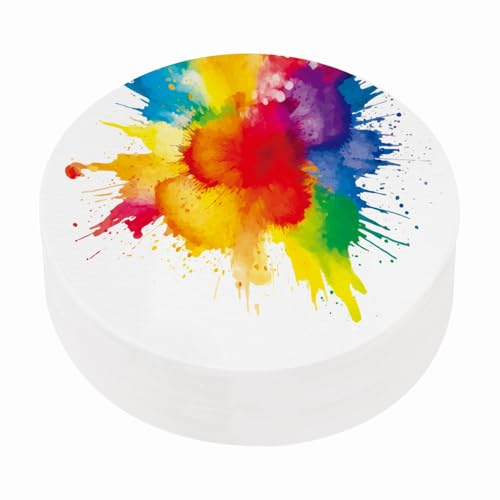 PATIKIL 60 Feuilles Papier Aquarelle Coton Rond 140lb/300 GSM Pressé À Froid Papier Peinture Aquarelle Pour Art Peinture Dessin Aquarelle Créateur, 4 Inch