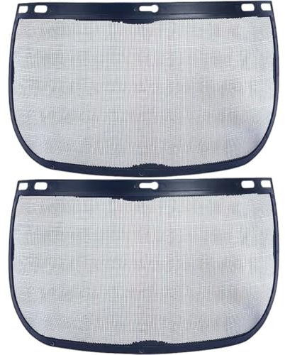 Vobumix Visiera di Ricambio, 2 Pezzi, Protezione per Il Viso in di Rame, Protezione per Gli Occhi, Visiera Protettiva per Il Giardinaggio, Diserbo E Taglio del Legno