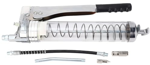 XTevu Pompe à Graisse, Lubricateur d'action de Levier, Distributeur de Graisse Manuelle Compatible avec Les remorques Automobiles Marins, Assemblage de Pompe à mécanisme (600cc)