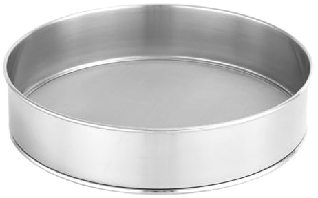 DIYEAH Set da 3 Setacci per Farina in Acciaio Inox 15-25 Cm a Maglia Fine, Colino per Polvere e Filtro per Pasticceria, Utensili Cucina Resistenti e Leggeri per Panificazione e Dolci