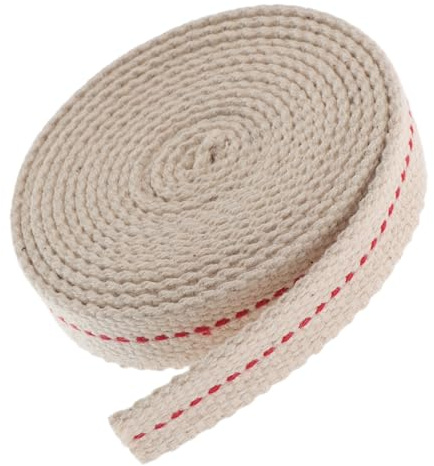 STAHAD Mèche de Rechange en Coton 1,5 CM pour Lampe à Pétrole 2 Mètres Plat Remplacement pour Lanterne Tempête Camping et Usage Domestique