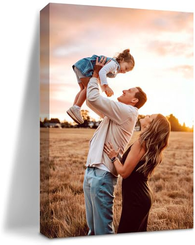 Personalisiertes Foto ohne Rahmen, 60 x 90 cm, individuelles Poster, Fotodruck Haustier-Porträt, Urlaubserinnerung, personalisierte Leinwandfotos für Familie, Freunde, Liebhaber, Hochzeit