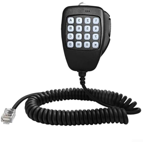 TDCuizent Handhögtalare mikrofon HM-118TN med brusreducering för ICOM IC-706 IC-706MKII IC-2100H IC-2200H IC-2720H IC-2800H Walkie-Talkies ergonomisk med PTT-knapp och klämma