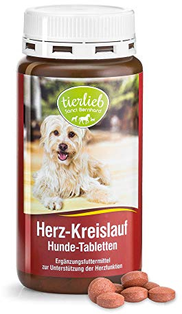 tierlieb Herz-Kreislauf Tabletten | Für Hunde | Mit Carnitin & Taurin | 180 Tabletten