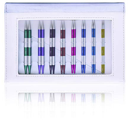 KnitPro Smartstix Deluxe Austauschbare Nadelspitzen Set 5.5 (14cm) I 8 Größen – 3.5mm bis 8mm