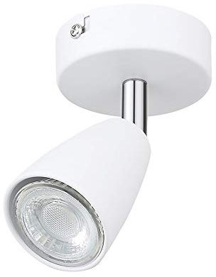 IMPTS LED Deckenleuchte Deckenstrahler Deckenspot Spotleuchte 1 Flammig | Weiss , inkl. 1 x 3W Leuchtmittel GU10, 250LM,230V, IP20,Warmweiß,Schwenkbar