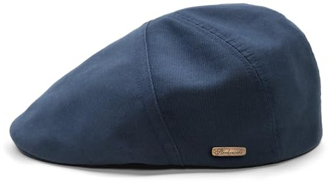 Sterkowski Modell Ivy Five | 100% Gekämmte Baumwolle Schiebermütze für Herren und Damen | Leichte Handgenäht Klassische Flatcap