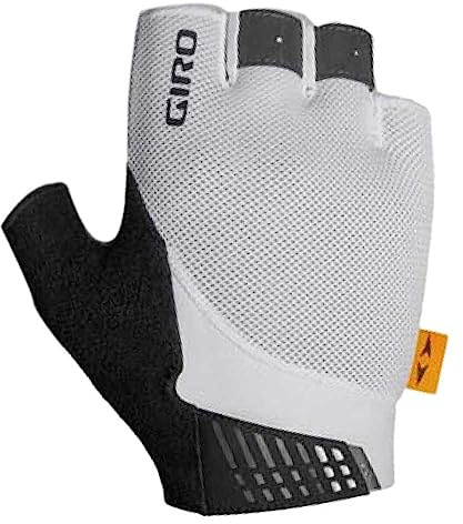 BELL Giro Supernatural Glove Seamless Molded Palm Multi-Density Padding for Comfort & Control Road & Mixed-Surface Riding Color: White, Size: M
