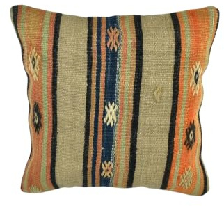 kelim kissen 40x40 cm handgefertigt kelim kissenbezug orientalische kissen kopfkissen viereckig dekorative bohemian kissenhülle dekokissen sofakissen zierkissen code A1958