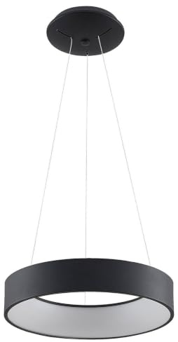 Arcchio LED Aleksi (Modern) in Schwarz aus Metall (1 flammig,) Küchenleuchte