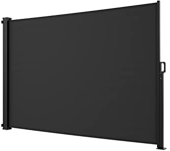 empasa Seitenmarkise Start 3.0 Sichtschutz Sonnenschutz Windschutz Markise | ausziehbar, Farbe:schwarz, Größe:160 x 300 cm