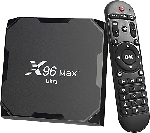 Android 11.0 Tv Box X96 Max Plus Ultra Amlogic S905X4 4GB 64GB 2.4G 5G Dual WiFi BT4.0 Support AV1 H.265 8K HDR Media Player