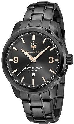 Maserati Successo Herrenuhr, Uhrzeit und Datum, analog – 44 mm