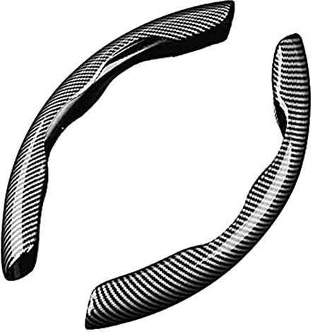 Auto Lenkradbezug Lenkradhülle für Opel Agila/Antara/Ampera/Astra/Corsa/Crossland/Insignia, Kohlefaser Lenkradhüllen Segmentierter Lenkradschutz Anti Rutsch Lenkradabdeckung Autozubehör,B