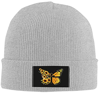 351 Herren Damen Beanie Mütze Kreuz-Sonnenblume-Schmetterling-Christentum Kopf Wraps Leicht Chemo Turban Kopftuch Weich Chemo Hut Für Laufen Angeln Jungen