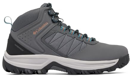 Columbia Mens Transverse Waterproof Hiking Boot, Dark Grey/Cloudburst, 13