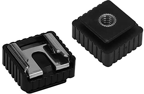 SRMAN 2 adaptadores de montaje de zapata caliente de flash a rosca de 1/4 pulgadas para trípode de soporte