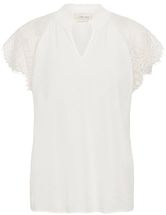 Cream Kurzarm-Bluse CRNola 34, Snow White