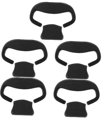 jojofuny 5 Juegos Máscara De Ojo De Cristal Almohadilla Facial para Gafas VR Almohadilla Facial para Auriculares VR Accesorios para Auriculares VR para Juegos Accesorio VR Cuero PU